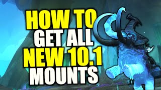 All New WoW 101 Mounts And How To Get Them [upl. by Nywnorb]