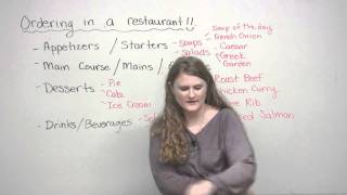 Speaking English  How to order in a restaurant [upl. by Mylo]