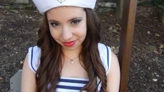 Classic Sailor Tutorial Makeup Hair Nails and Costume [upl. by Llemij]