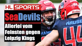 Auswärts zu Hause Sea Devils mit Allerlei vom Feinsten gegen Leipzig Kings I ELF 10 [upl. by Eanar]