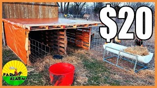 Livestock Shelter made from Pallets for 20 [upl. by Rolfe]