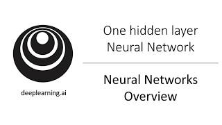 Neural Network Overview C1W3L01 [upl. by Witha404]