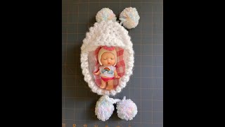 How to crochet baby bassinet purse [upl. by Fernandina]