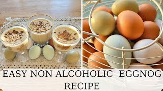 Easy Non Alcoholic Eggnog Recipe [upl. by Aleahcim]