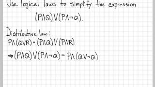 Proof and Problem Solving  Logical Expression Simplification Example 02 [upl. by Suilenrac]