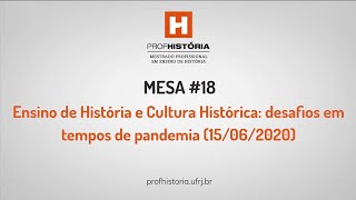 Ensino de História e Cultura Histórica desafios em tempos de pandemia 15062020 [upl. by Pavia]