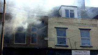 Fire at a shop Main Avenue Edlington [upl. by Zemaj218]