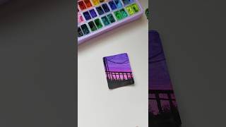 gouache painting 🖌️🎨art gouache painting artist trending youtubeshorts viral sunset [upl. by Ailices11]