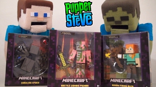 Minecraft Survival mode 6 inch Figures SERIES 3 Figures  Zombie Pigman Mattel Unboxing [upl. by Doownelg]