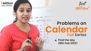 Aptitude Made Easy Problems on Calendar full series Learn maths StayHome [upl. by Kiyoshi899]