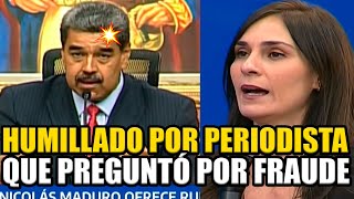 MADURO NO SUPO QUÉ RESPONDER CUANDO LE PREGUNTARON POR EL FRAUDE Y QUEDÓ EN RIDÍCULO BREAK POINT [upl. by Stead]