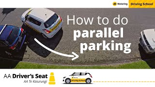 How to do parallel parking  Driving lessons with AA Driving School [upl. by Yurik]