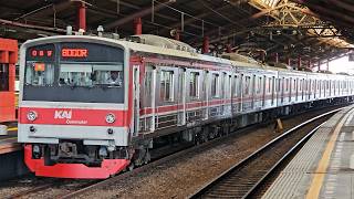 4K Stasiun Jayakarta Kompilasi Kereta JR 205 Tokyu 8500 CC 206  KRL Commuter Line [upl. by Notanhoj511]