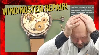 How to repair the crown and winding stem of your vintage watch  Fast track reedit [upl. by Eltsyrk]