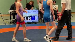 Wrestling  Ringen MDM 2023 Jugend B 48 kg Freestyle Hohmann  Saidov [upl. by Nhguavaj]