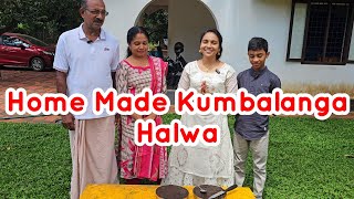 അലുവ ഉണ്ടാക്കുന്നെങ്കിൽ ഇത് പോലെ ഉണ്ടാക്കണംHalwa making Nadan Aluva Kumbalanga Halwa AJUS WORLD [upl. by Hildy469]