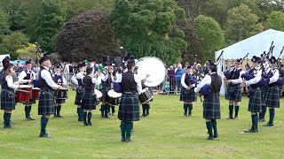 Forres amp District Pipe quotBattle of the Sommequot set afternoon display at 2019 Aberdeen Highland Games [upl. by Ehav]