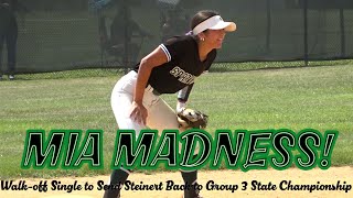 Steinert 2 Moorestown 1  Group 3 Semifinal  Mia Pope Game Winning Hit in 7th [upl. by Bever]