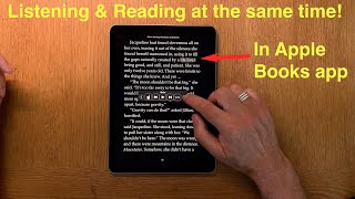 How To Listen Along while Reading an ebook in Apple Books app on an iPhone or iPad [upl. by Aivek490]