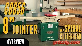 Grizzly 8quot x 72quot Jointer with Spiral Cutterhead and Mobile Base G0856 [upl. by Panayiotis]