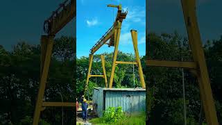 EOT CRANE FOR DISMANTLING A CONSTITUTION JOB TRACK LINEEOT CRANE SAISE DISMANTLE KARE subscribe 👍 [upl. by Nortal]