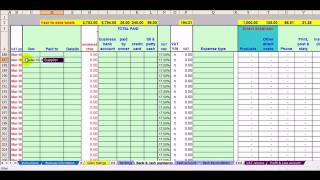 Hair Salon Bookkeeping amp VAT Spreadsheet [upl. by Etz71]