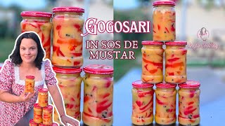 Cea mai bună rețetă de 🫑GOGOSARI IN SOS DE MUSTAR pentru iarnă  Anyta Cooking [upl. by Steffin]