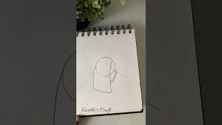 How to draw a Girl in Easy Way shortsfeed shortsvideo drawing tutorialtamil pencildrawing [upl. by Acir]