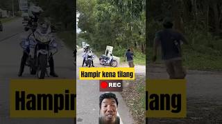 Sepeda motor hampir kena tilang polisi masukberanda [upl. by Noxid]