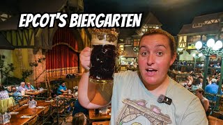 DINING AT EVERY RESTAURANT IN EPCOT’S WORLD SHOWCASE BIERGARTEN REVIEW [upl. by Dareece363]