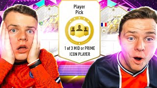 CEST CADEAU  NOTRE PACK CHOIX ICONE MOYEN OU PRIME amp RÉCOMPENSES RIVALS ELITE FIFA 22 0€ 121 [upl. by Lorianna]