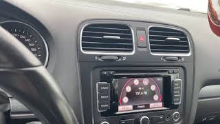 Vw Golf VI sound system radio tunner [upl. by Erroll]