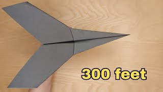 Origami plane How to make an easy paper Airplane that flies a lot [upl. by Yrevi838]