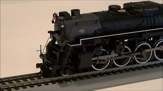 Review Bachmann Berkshire w DCC Sound Value HO Scale Pere Marquette 1225 [upl. by Gnehs]