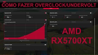 AMD RX 5700 XT Undervolt Overclock  Tutorial em PT [upl. by Relyuc]