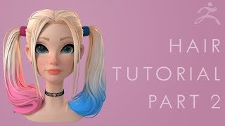 Zbrush Hair Tutorial Part 2  Installing and Using the Hair Brush [upl. by Ailed]