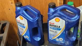 SHELL ROTELLA T6 0w40 VS 5W40 🤔 [upl. by Marti]