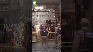 Se incendia el Mercado Hidalgo de Guanajuato capital arden 3 locales de la parte alta [upl. by Jowett]