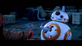 BB8 Thumbs Up With Finn Scene HD 1080p From Star Wars The Force Awakens [upl. by Leamsi]