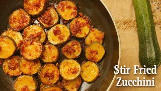 Stir fried Zucchini  zucchini masala  Indian style zucchini recipe  zucchini fry  zucchini [upl. by Ecertal615]