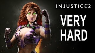 Starfire Burns With Tamaranean Fury  Injustice 2 quotStarfirequot Gameplay Online Ranked Sets [upl. by Gnod]