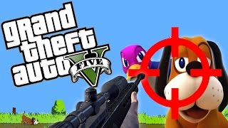 DUCK HUNTERS  GTA 5 Online Funny Moments [upl. by Nelyahs]