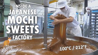 How Japanese mochi sweets are made Kibi dango [upl. by Annaegroeg]