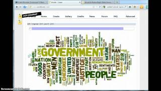 Tutorial Creating a Word Cloud at Wordle [upl. by Atauqal653]