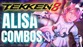 TEKKEN 8 Alisa Wall Combo Video‼️ [upl. by Sivert84]