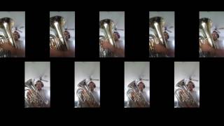 O Magnum Mysterium  TubaEuphonium Choir [upl. by Sutit]