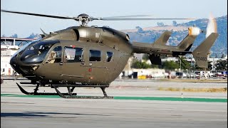 UH72 Lakota StartUp amp Takeoff  Airbus Helicopter EC145  H145 US Army [upl. by Trillbee]