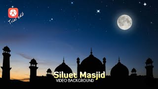 Background Motion Picture Islami Mentahan Video Siluet Masjid 3 [upl. by Fredella743]