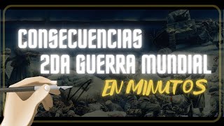 LA SEGUNDA GUERRA MUNDIAL  CONSECUENCIAS en minutos [upl. by Gemmell]