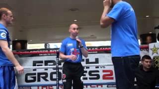 GEORGE GROVES INVITES FAN INTO THE RING  OPEN WORKOUT  FROCH v GROVES 2 [upl. by Marney]